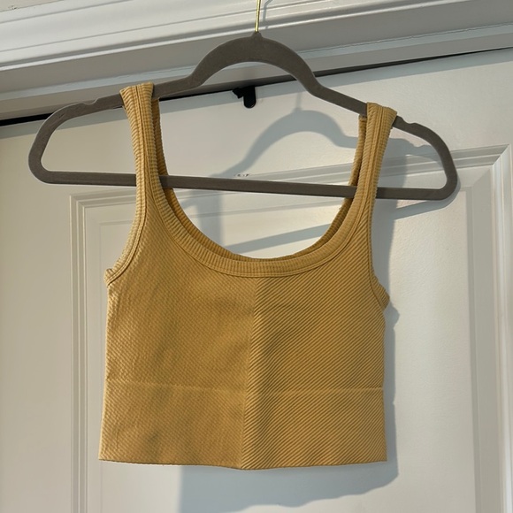 Yellow Ribbed Tank Top - Picture 2 of 5